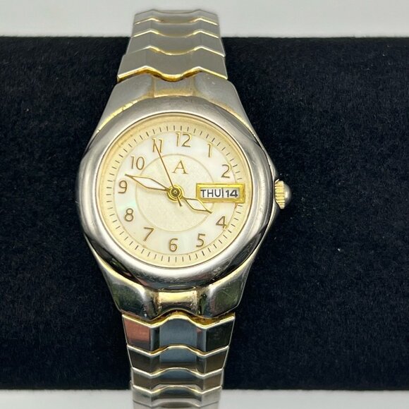 AGENDA Ladies Petite Watch Silver Gold Working - Picture 6 of 7